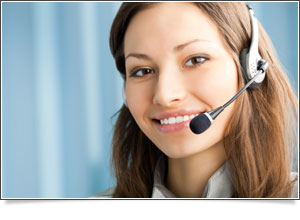 Tech Support Lady Smiling